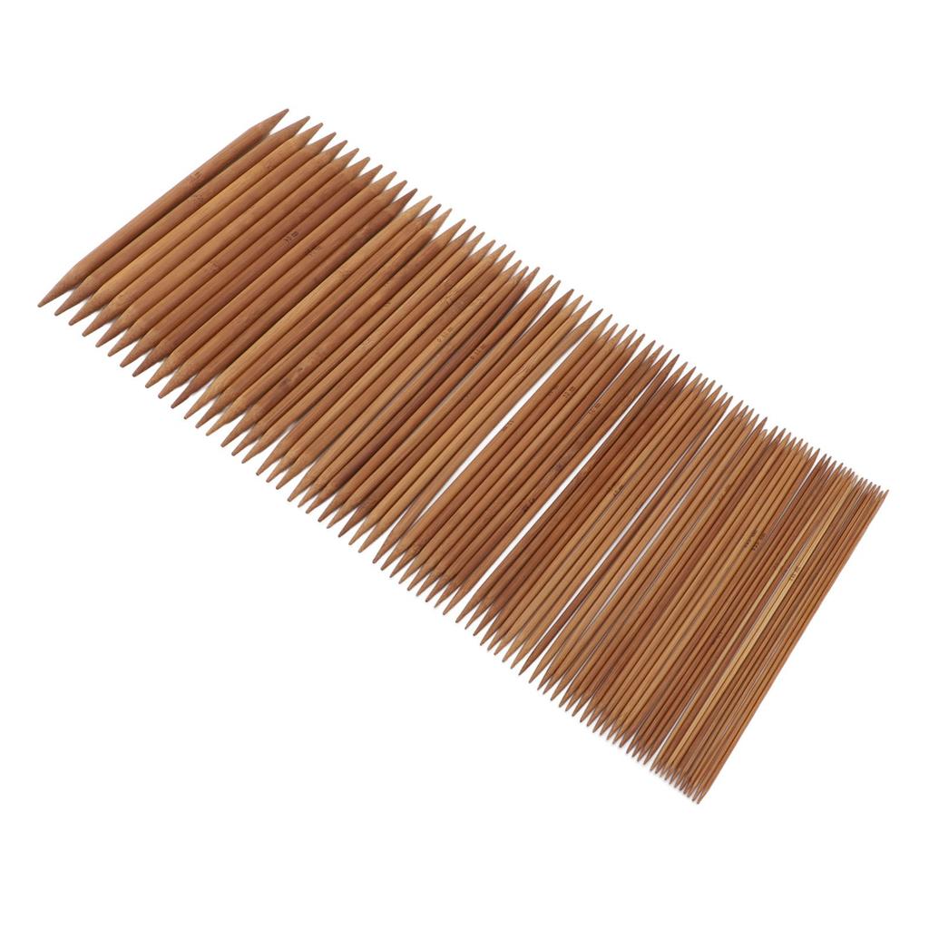 75 Pieces Knitting Needles Set Carbonized Bamboo Sweater   Double Pointed Knitting Needles