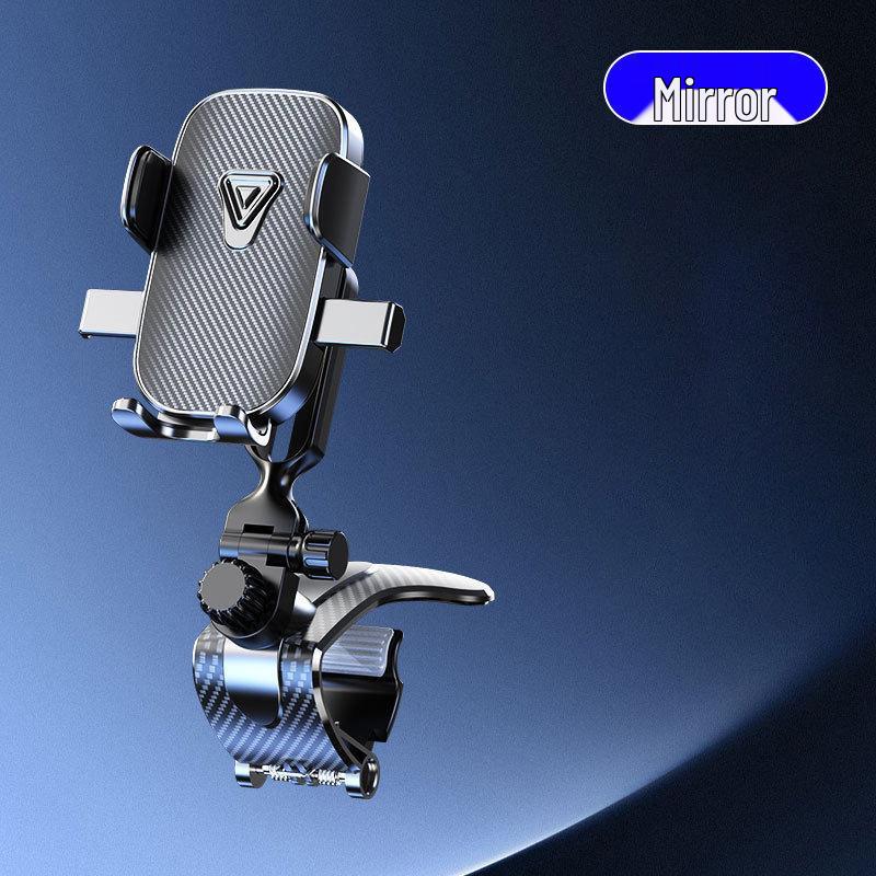 

Rotatable Foldable Car Phone Holder: Dashboard & Console Mount with One-Button Lock