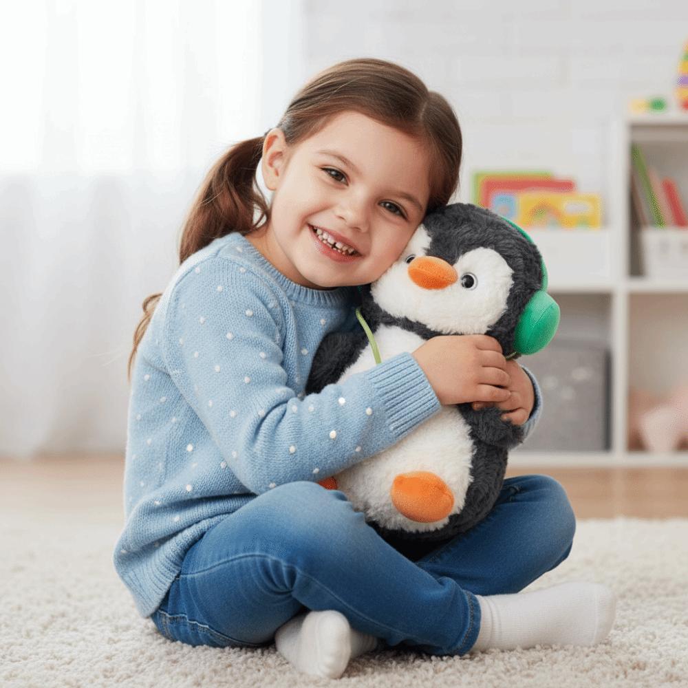 Soft Material Penguin Plush Toy Cartoon Style Soft Doll Animal Doll Throw Pillow  Christmas Present