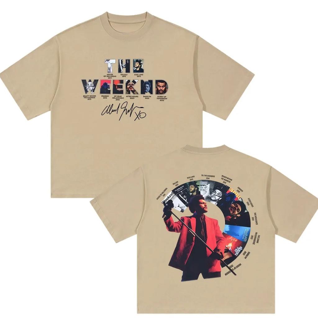 Rappe The Weeknd Hurry Up Tomorrow Tour  Graphic T Shirts Unisex Women Hip Hop Vintage Fashion Oversized Cotton TShirt YK
