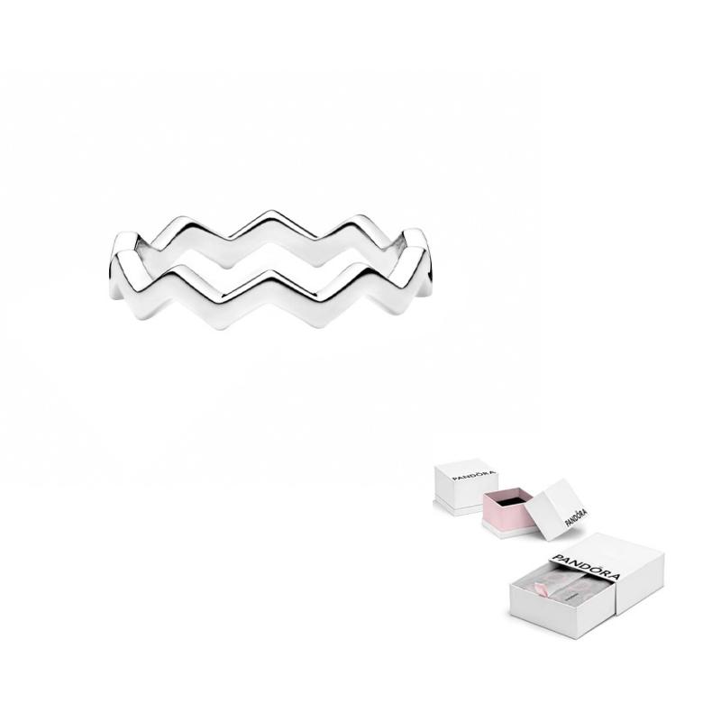 Pandora Klassischer Zickzack-Ring aus 925er Silber für Damen 197752