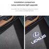 2Pcs Car Door Welcome Lamp HD LED Emblem Projector Lights For Lexus F-SPORT ES RX NX LS UX LM LX GX LC RZ IS CT GS RC HS SC TX