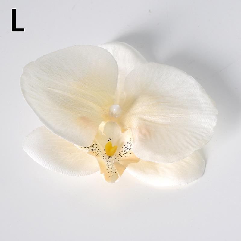 10 Stück Simulierte Gemusterte Schmetterlingsorchidee Künstliche Blumen für Heim-Zimmerdekoration Hochzeitskranzdekoration DIY Haarkarten