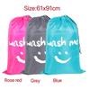 Nylon Laundry Bag Wash Me Travel Storage Pouch Machine Washable Dirty Clothes Organizer Wash Drawstring Bag