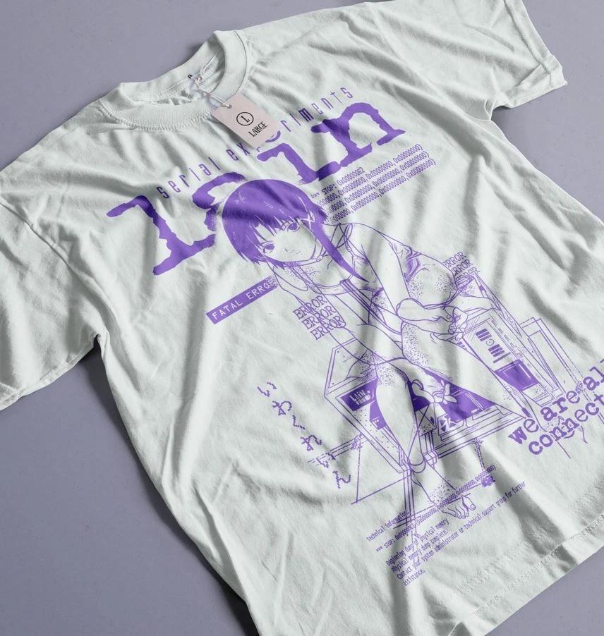 Serial ExperiUnisexts Lain TShirt Cyberpunk Shirt Anime Unisexga Gift Unisex Shirt S