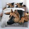 3D Digital Printing Pet Dog Series New Three-Piece Set Abrasive Cloth Quilt Cover Bedding Kit