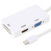 3 In1 DP Converter MiniDP To HDMI DVI VGA Cable Adapter No Need External Power Supply