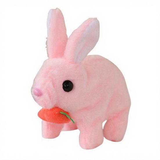 1/3Pcs Electric Plush Bunny Toy with Carrot Interactive Shaking Ears Jumping Rabbit Plushie
