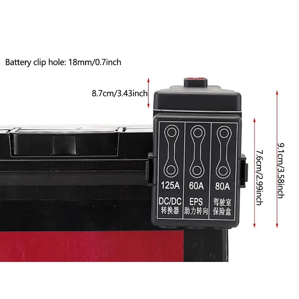 Fuse Box Holder Automotive Car Battery 3 Way/4 Way Screw Down Vehicle Power Distribution Block Battery Terminals Connector