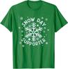 Snow Day Supporter Cute Snowflake Design Winter Unisex T-Shirt