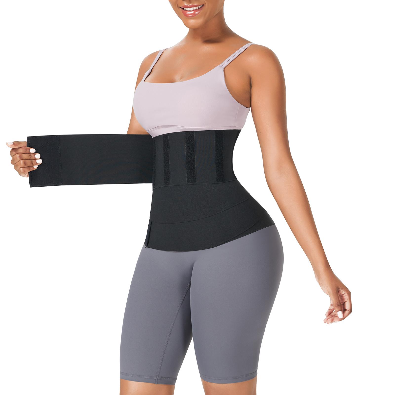 For HEXIN High Compression Light Waist Trainer Cincher Effective Breathable Slimming Tummy Belt for Plus Size Waist Trimmer M