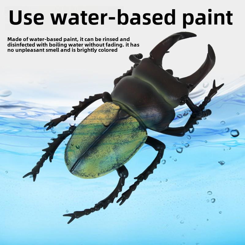 "Oversized Beetle Model Ornaments: Children's Animal Simulation Toys"