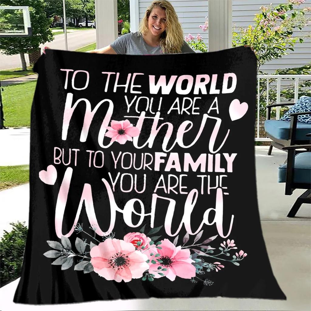 Para Minha Mãe Mamãe Série de Presentes Carta Cobertor, Manta Macia para Casa Quarto Cama Sofá Piquenique Viagem Escritório Cobertor de Cobertura Crianças