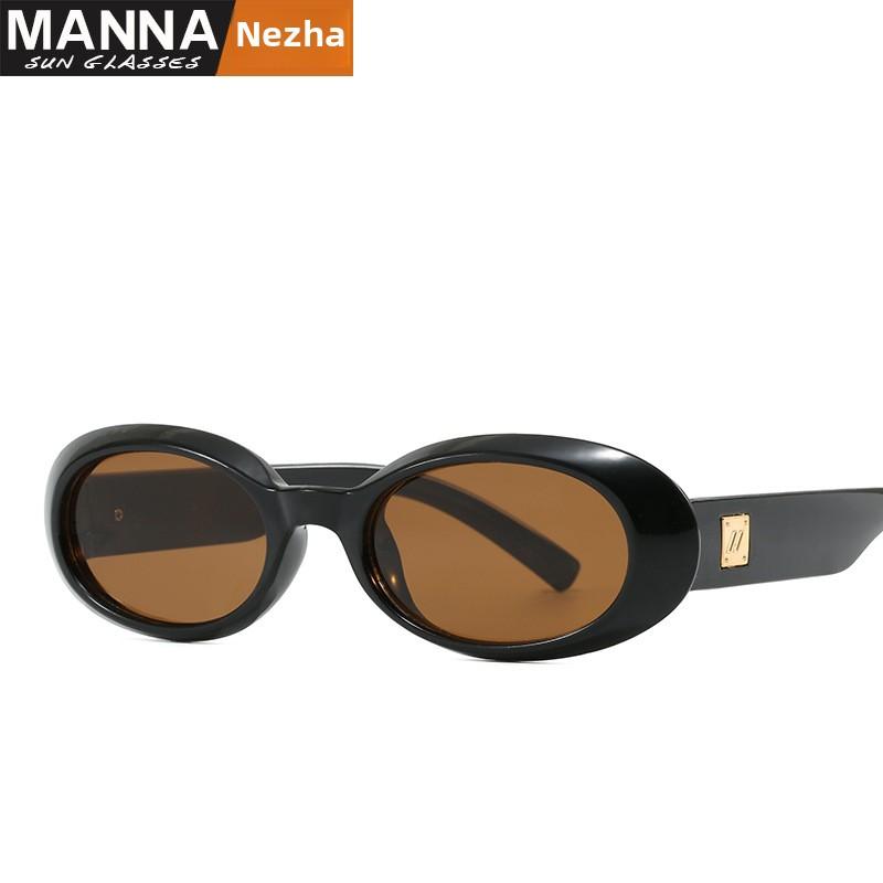 Trendy oválné sluneční brýle s UV400 ochranou, univerzální módní brýle pro venkovní neformální styl