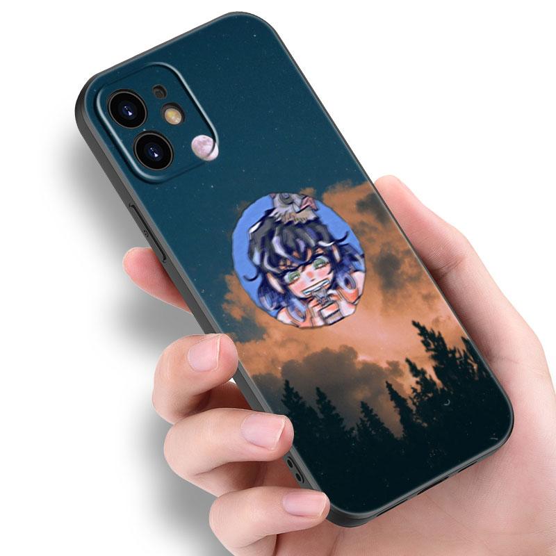 Anime Demon Slayer Inosuke Phone Case For Apple iPhone 14 13 12 Mini 11 Pro Max 7 8 XR X XS 7 8 Plus SE 2020 2022 Cover
