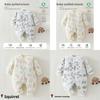 Baby Winter Cotton Romper With Thickened Insulated Fabric For Newborn Boys Girls
