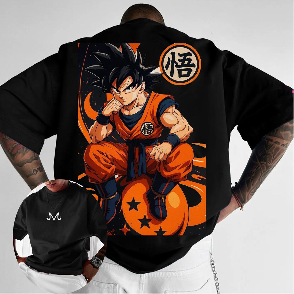 Dragon Ball Mens Womens T shirt Anime Loose Design Sense Tee Summer and Spring Boys Short Sleeves Parentchild Outfits