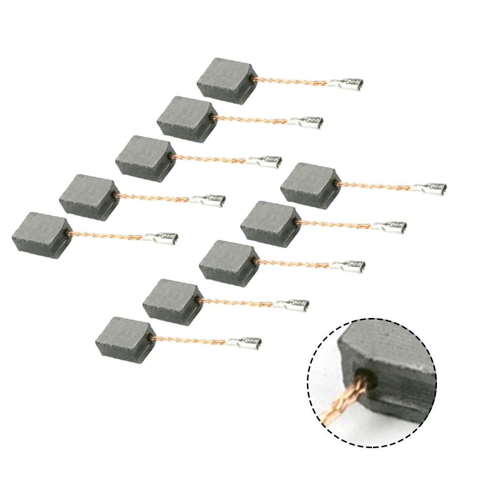 Quality Carbon Brushes for Various Angle Grinders Size 6x11x15mm Pack of 10