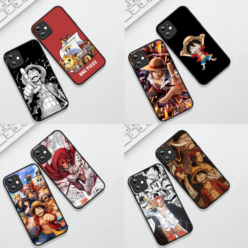 Casing for Apple iPhone 17 Pro XS Max Air 6 7 8 Plus 5 + SE 2022 SE2 16E Phone Cover Soft Case Red Hair One Pieces Luffy Shanks