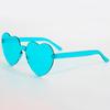 2024 Women Colors Pc Heart Shape Tinted Party Sunglasses Girls Vintage Uv400 Colors Rimless Polarized Sun Glasses