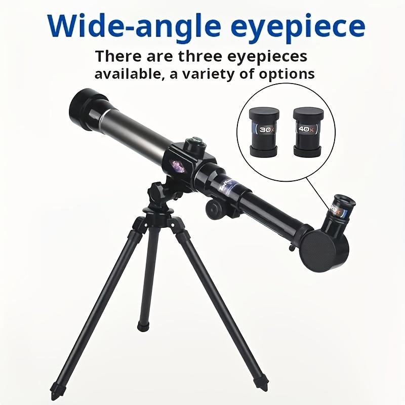 Manual Astronomical Telescope & Suitable for Beginners, 40 Magnification with Objective, Stargazing & Amateur Astronomy, Portable HD Telescope Gift