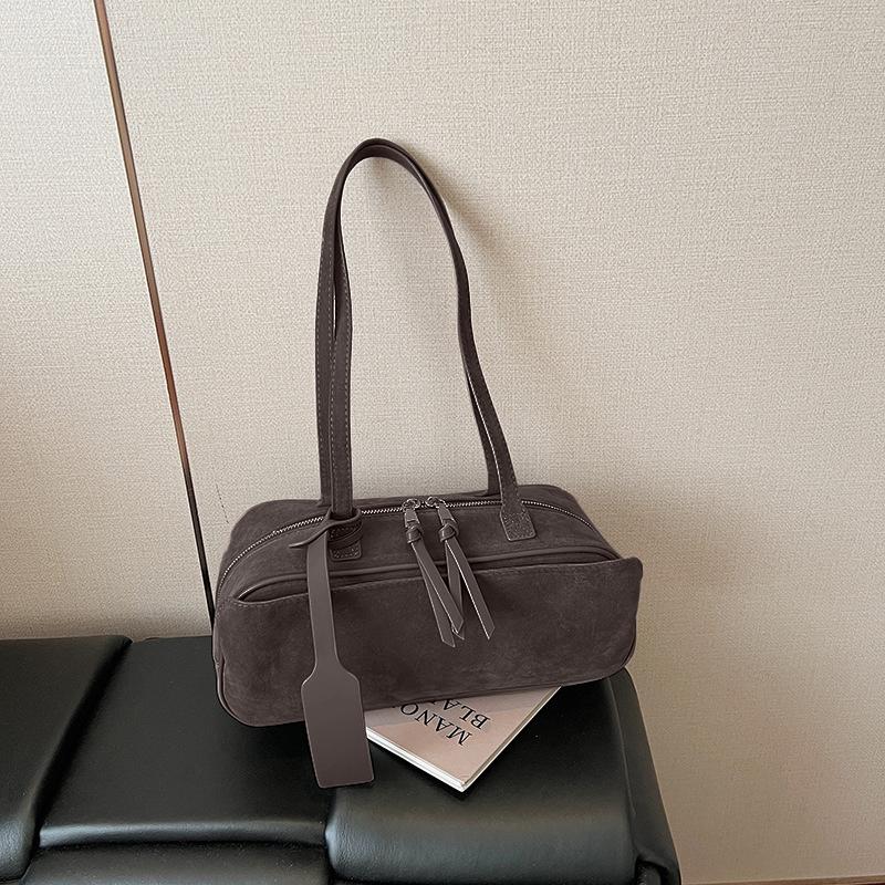 Brand Designer Bost Bag High-quality Suede Pillow Bag Stylish Versatile Commuter Bags Solid Color Tassel Handbag Shoulder Bags