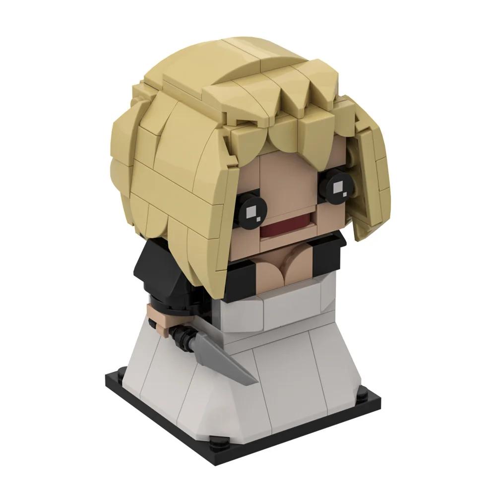 Gobricks MOC Anime Bride of Chucky Brickheadz Constructing Blocks Child's Engage With Franchise Bricks Movie Figure Toys Present