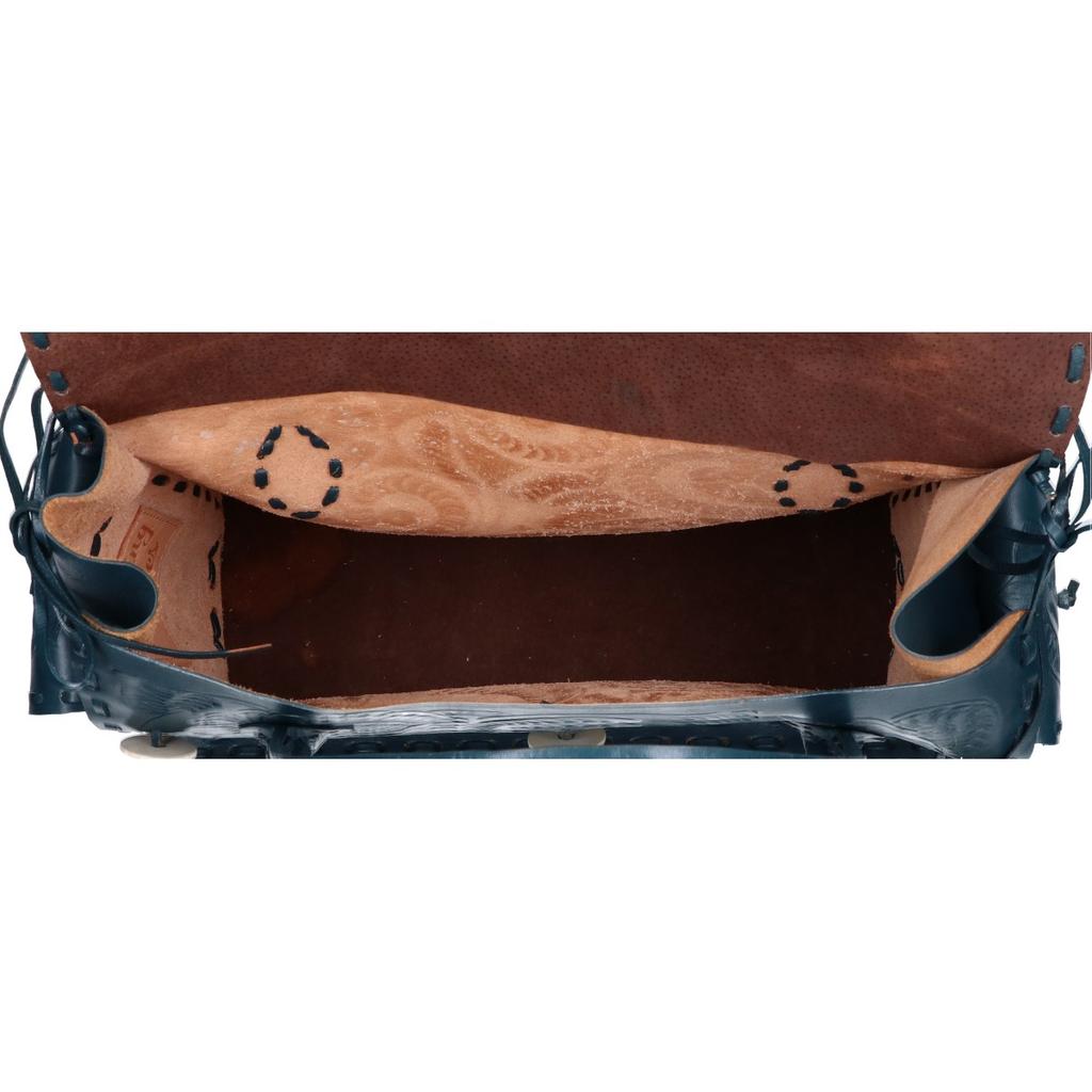 GRACE CONTINENTAL Carving Tribes Maestra M Tote Bag greenUsed