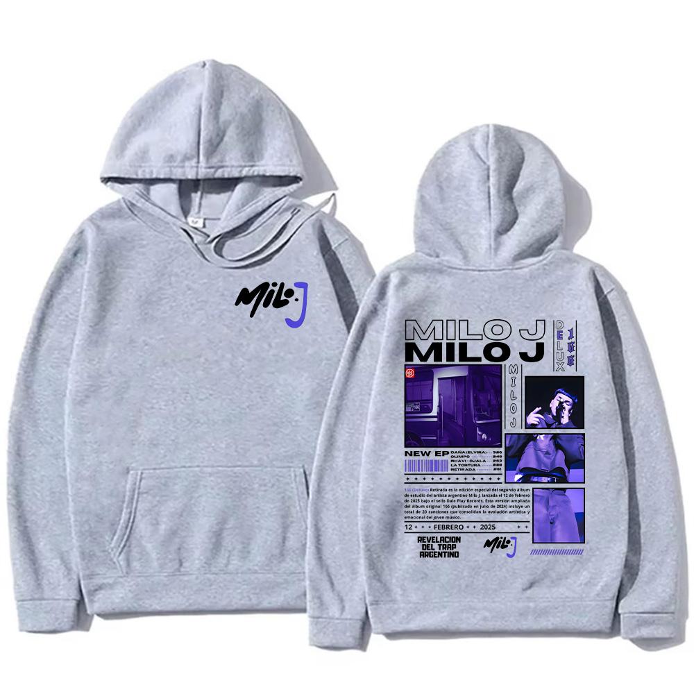 Milo J Mikiny Rapper Milo J Merch Mikiny Módní Dámské Pánské Nový Design Oblečení Grafický Potisk High Street Pulovry Ležérní