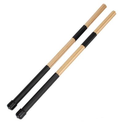 1-5Pairs 40cm Jazz Drum Brushes High Quality Bamboo Black Drum Brushes Percussion Drum Stick Replacement Kit Accessories