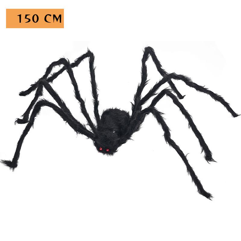 Large Plush Spider Props for Halloween Decorations - Haunted House & Courtyard Decor