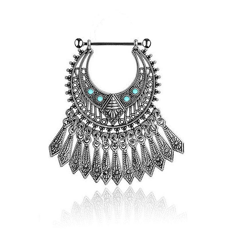 Der neue Brustwarzenring Bosumian Wind Retro Pine Soverell Ring Milchring