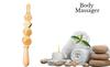 Kruvad 4 Cubes Roller Massage Stick Portable Anti-Cellulite Wooden Massage Stick To Relieve Stomach And Leg Pain Relief Rolling Stick Massage Bal