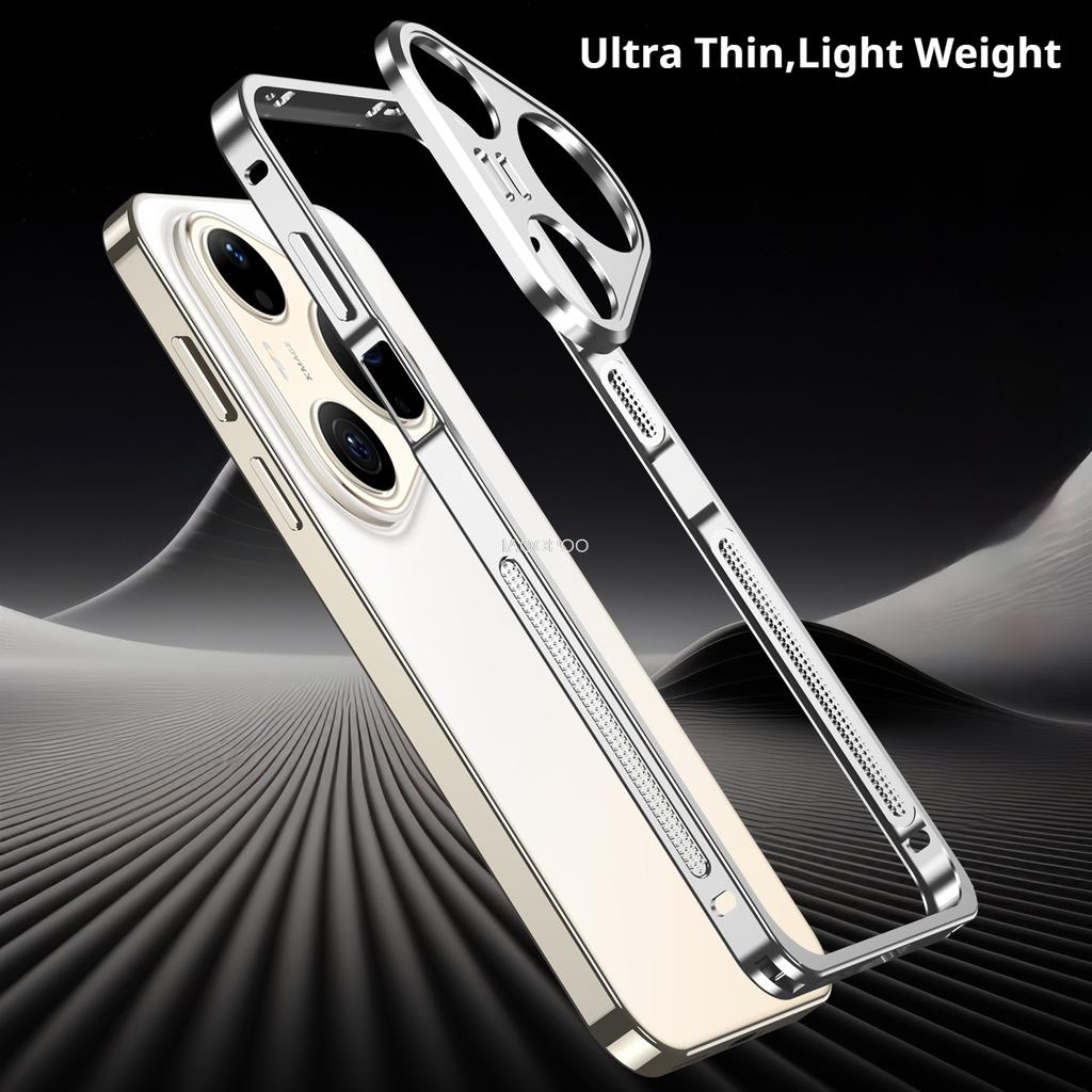 Fashion Aluminum Metal Frame Bumper Case For HUAWEI Pura 90 Pro Max Pura 80 Ultra Thin Light Weight