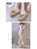 Women's 2019 Korean-Style Summer Platform Wedge Sandals - Thick Sole One-Strap Slippers