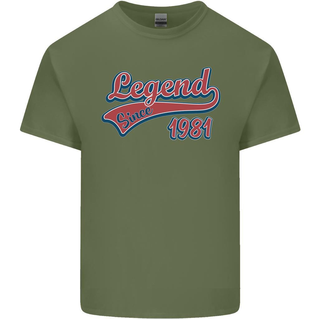 Legend Since 45th Birthday 1981 Unisexs Light Cotton TShirt