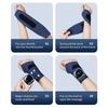 Cordless Wrist Massager with Heat USB Rechargeable Warm Pad Wrist Brace Wrap with Massage for Wrist Carpal Tunnel Fatigue Relief