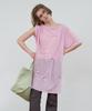 MA JOURNEE Button Detail T-Shirt_Pink