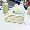 Slim Metal Storage Basket With Steel Mesh Base For Accessories And Small Items