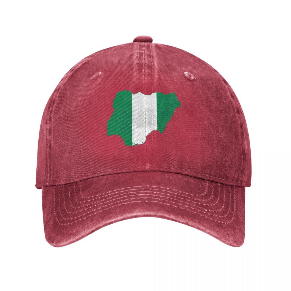 Flag map of Nigeria Baseball Cap Anime Kids Hat Golf Wear hats for Unisex Womens Hats Unisexs
