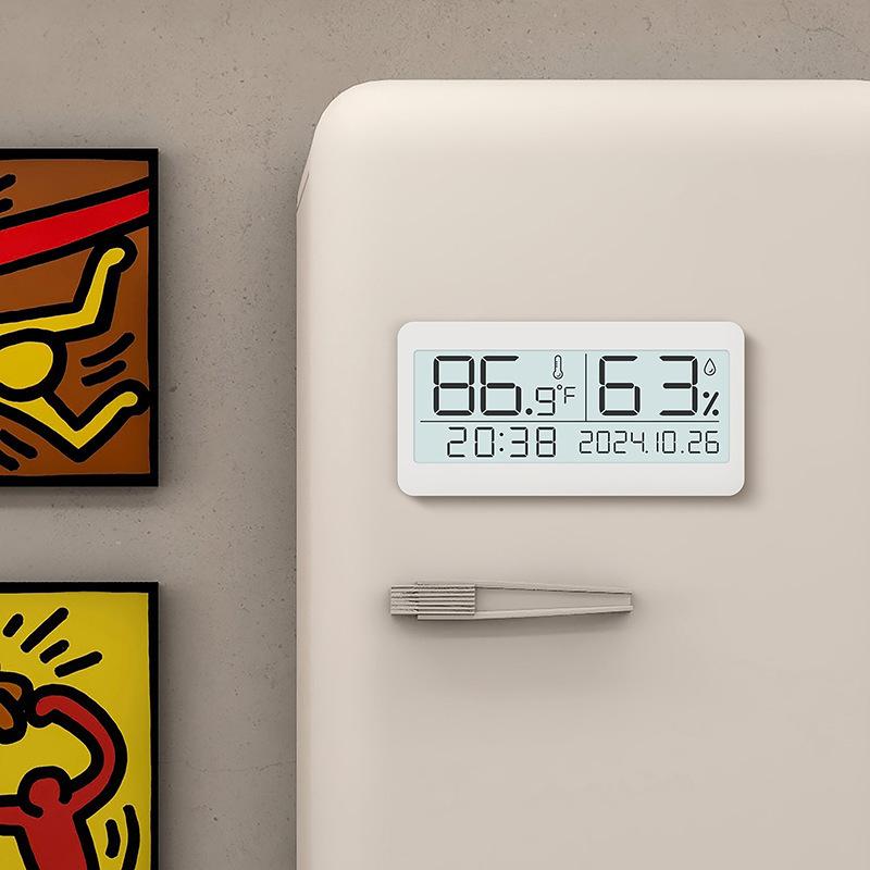Silent LCD Desktop Alarm Clock with Temperature & Humidity Display