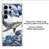 Case for Samsung Galaxy S26 S21 S23 Ultra S25 Edge S20 Plus Note 20 Ultra 10 S24 S22 FE Phone Cover Marine Animals