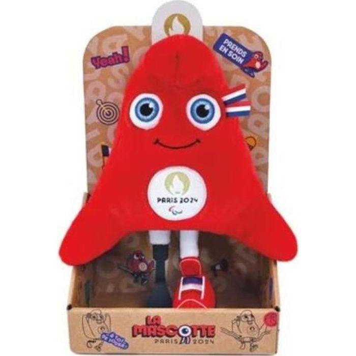Peluche Mascotte Ufficiale Giochi Paralimpici Parigi 2024 - 28 cm - Scatola Display