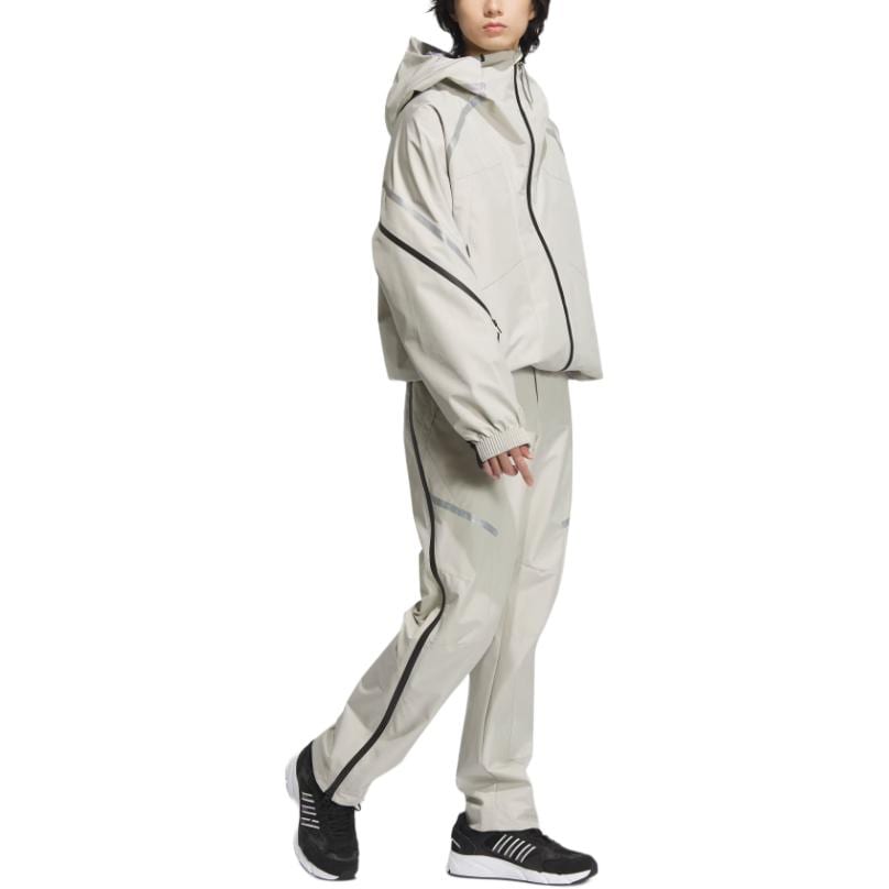 Adidas FUSTL Jackets & Coats Men's Light Sesame Earth Gray JM6172