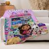 Cartoon G Gabby's Dollhouse Blanket For Sofa Office Bed Plane Travel Sleep Read Relax Camping Soft And Warm