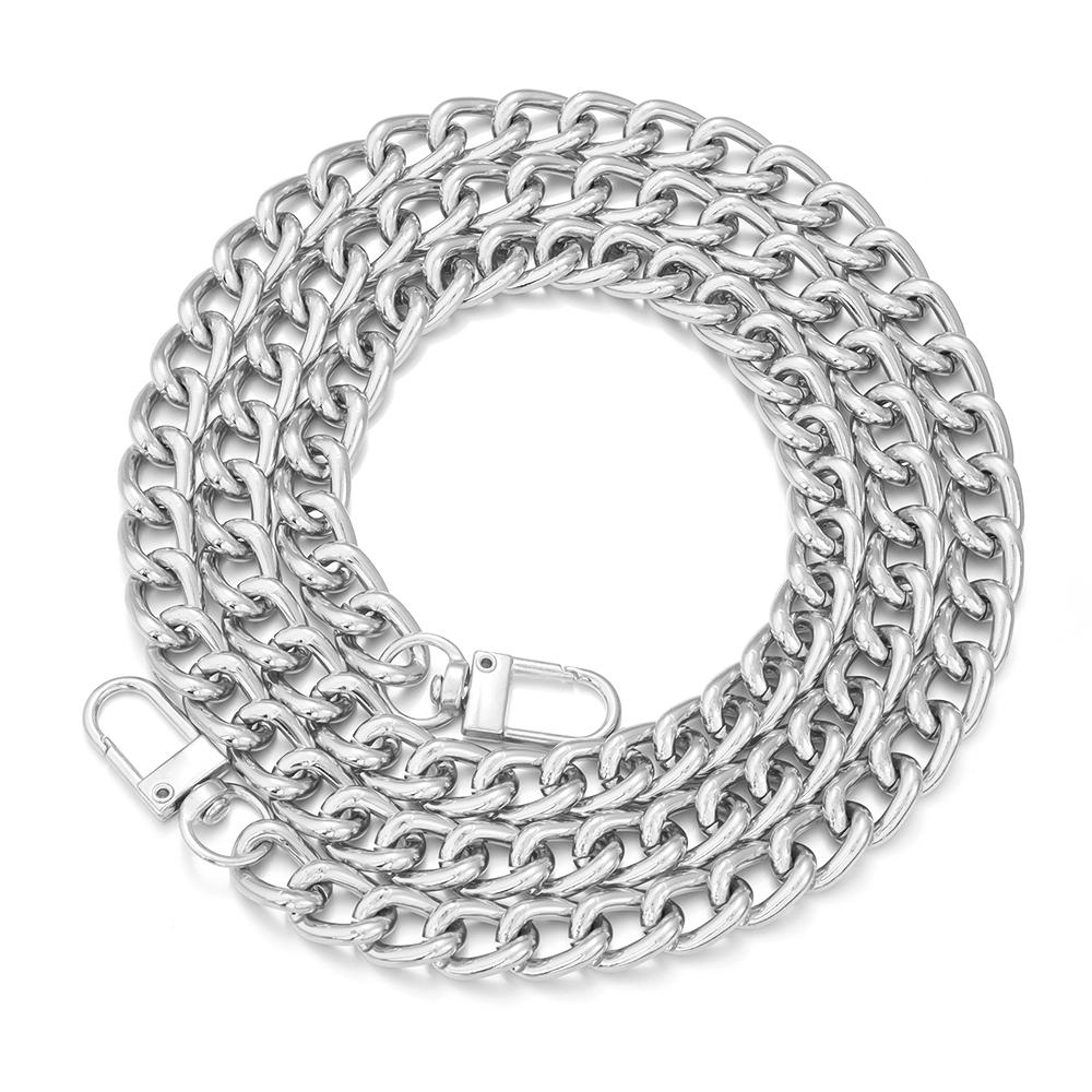Metal Aluminum Bag Chains Gold Silver Color 40/60/80/100cm Replacement Bags Strap Extended Link Chain Garment Accessories