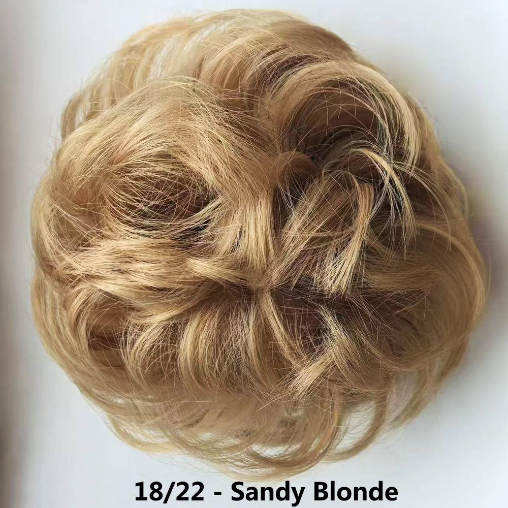 

Європейська та американська мода Гумки для волосся - Неохайні пухнасті еластичні гумки для жінок, Пучки та перуки, Зачіска Бутон квітки