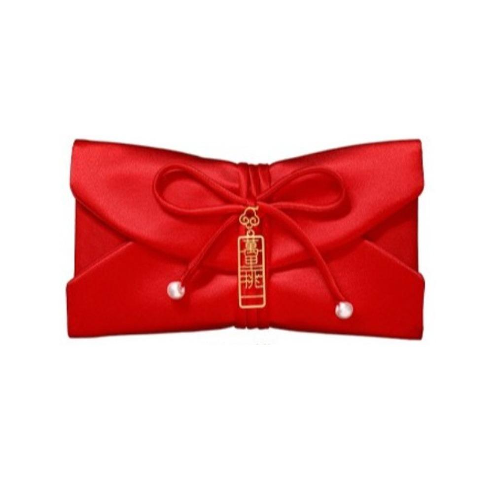 

Traditional Brocade Red Envelope Chinese Style Red Lucky Bag New Year Celebration Style 7
