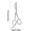 Stainless Steel Duckbill Applique Scissors Sturdy Sharp Sewing Embroidery Scissors  Carpet Cutter