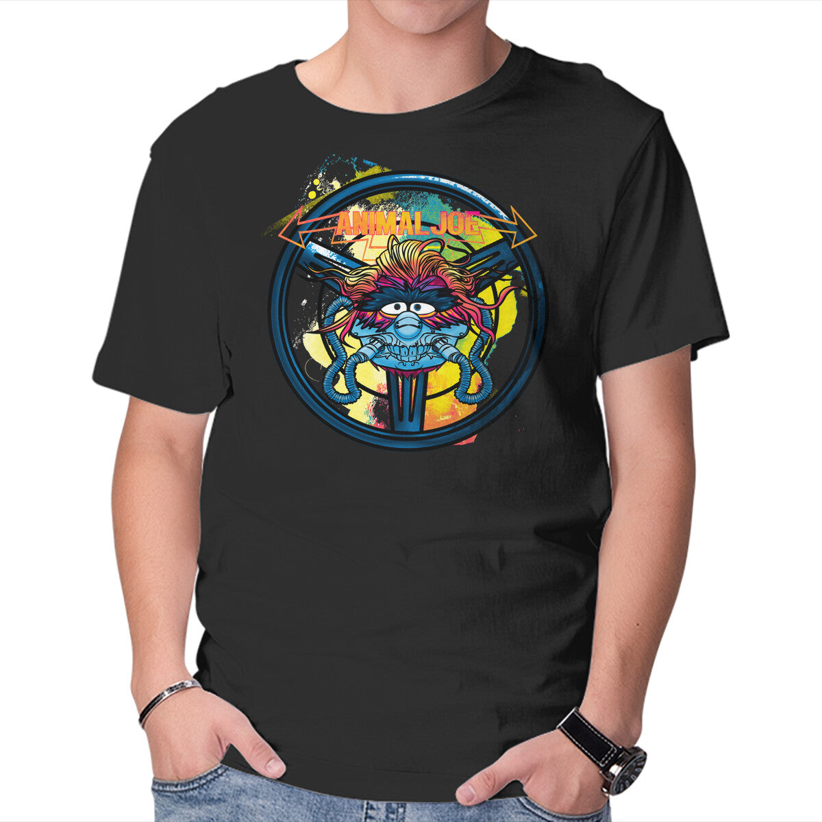 Unisex Crew Neck T-Shirt Animal Joe Graphic Short Sleeve Casual Tee XXXL